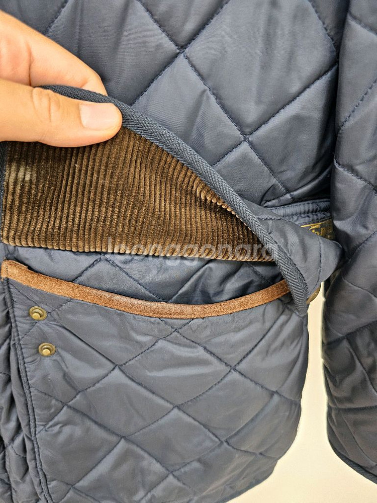 [95]정품 폴로 랄프로렌 캠튼 퀼팅자켓 스웨이드 네이--3