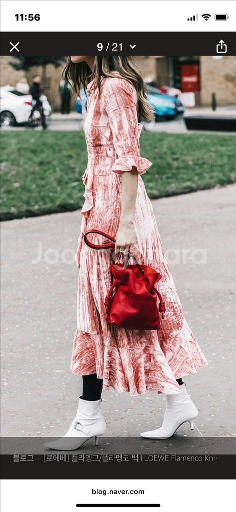 로에베 플라멩코백 미듐--9