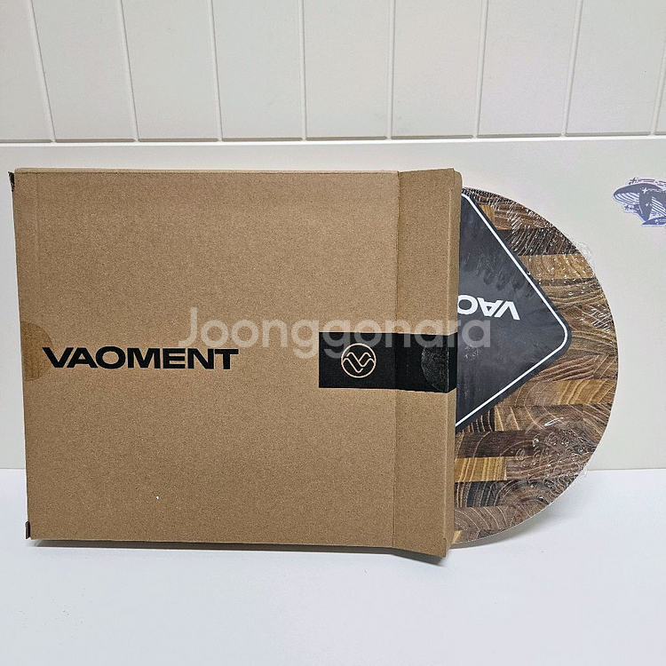 바오먼트 도마 중형 원형 거치대 엔드그레인 플레이팅 트--0