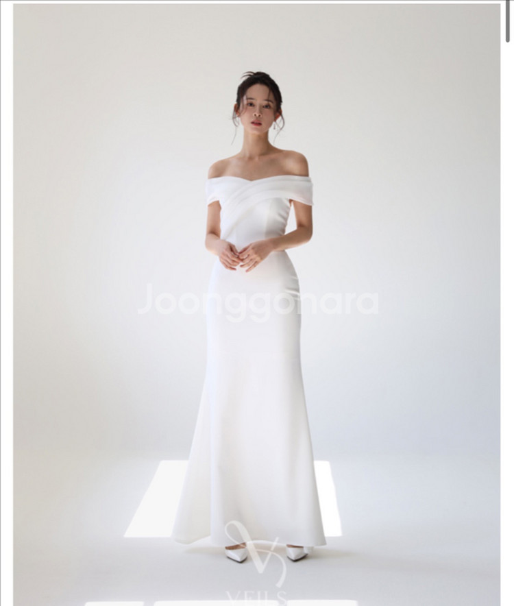 베일즈 머메이드 셀프 웨딩 드레스--1