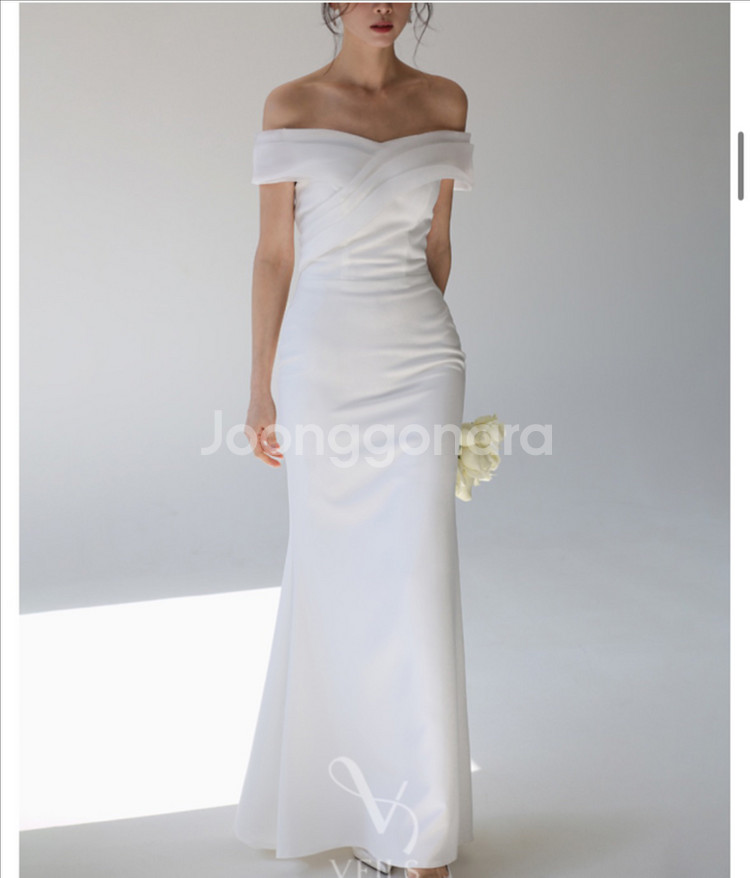 베일즈 머메이드 셀프 웨딩 드레스--3