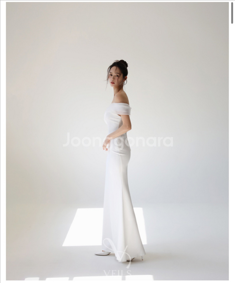 베일즈 머메이드 셀프 웨딩 드레스--2