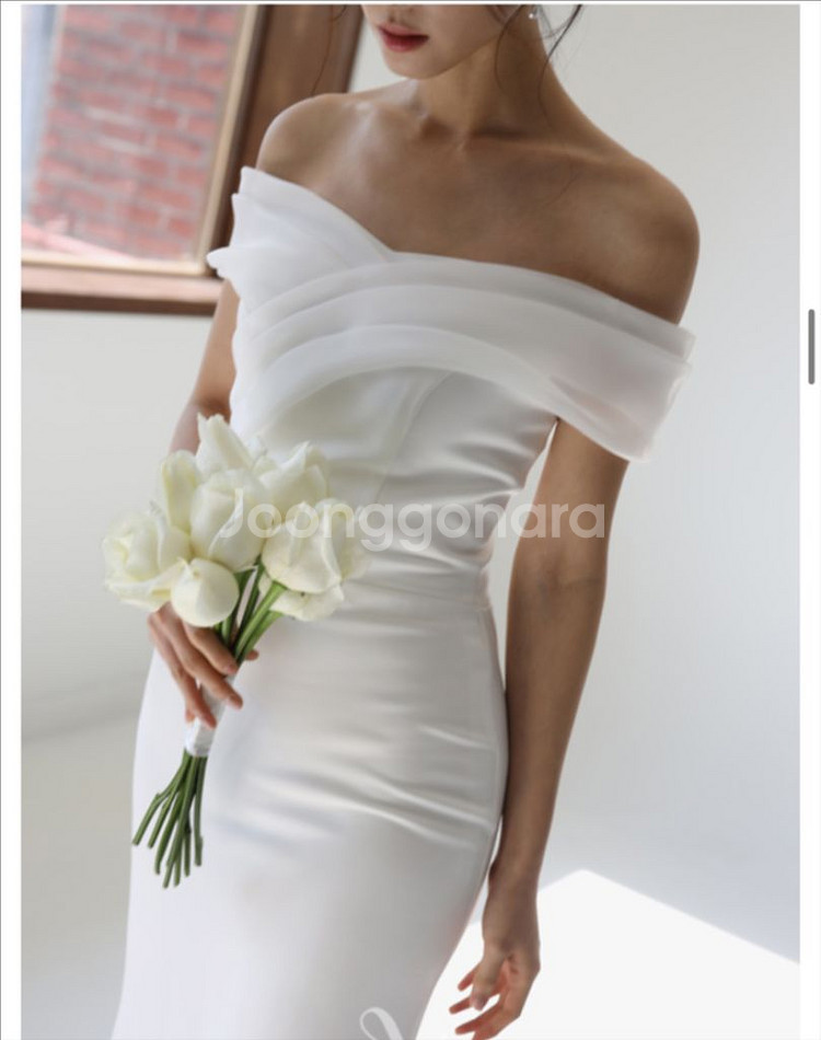 베일즈 머메이드 셀프 웨딩 드레스--4