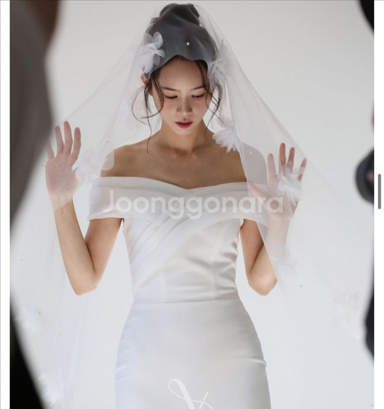 베일즈 머메이드 셀프 웨딩 드레스--5