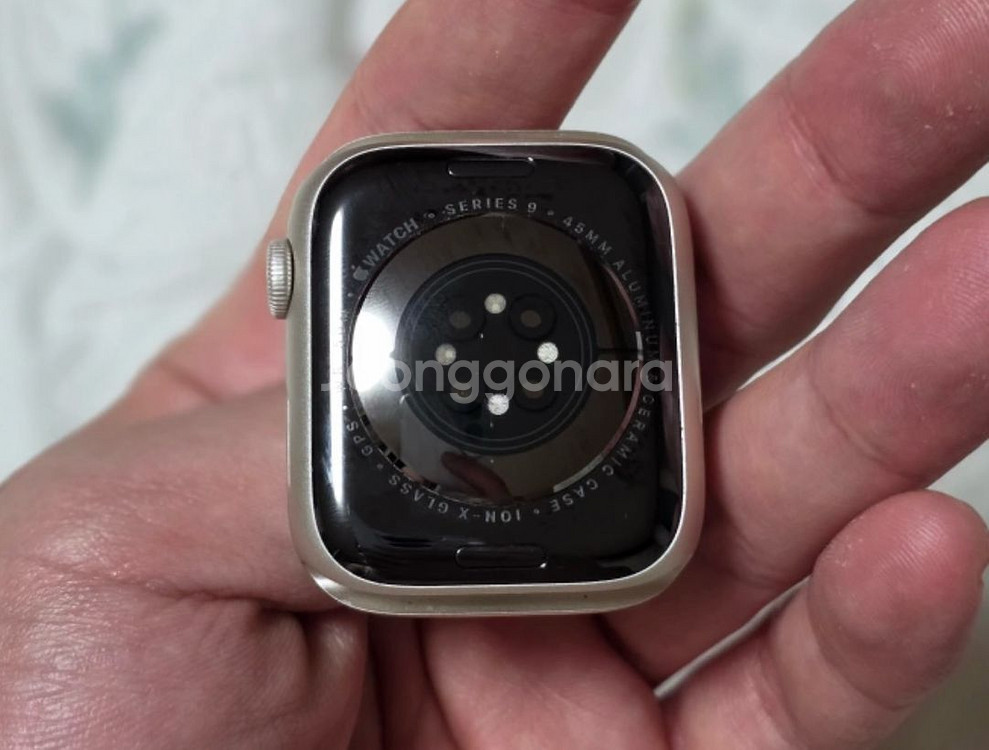 애플워치 시리즈9 45mm 스타라이트 알루미늄--2