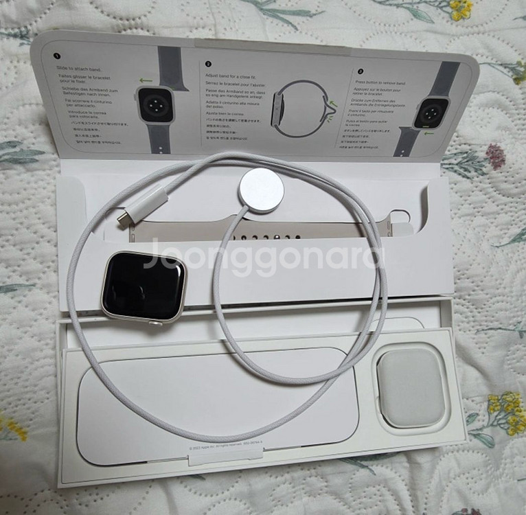 애플워치 시리즈9 45mm 스타라이트 알루미늄--0