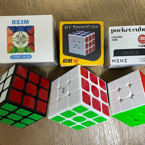3x3큐브 3개 일괄 (rs3m, QY W, mini)