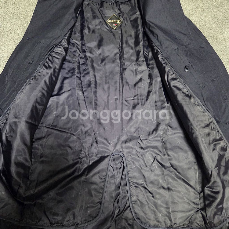 고어텍스 빈티지 네이비 트렌치 코트 L(100) 내피0--3