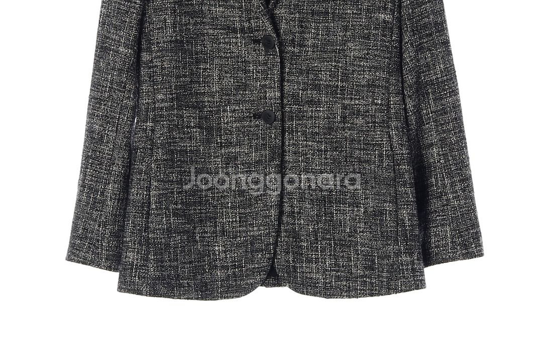 [XS]띠어리 코튼 트위드 블레이저 싱글브레스티드재킷--2