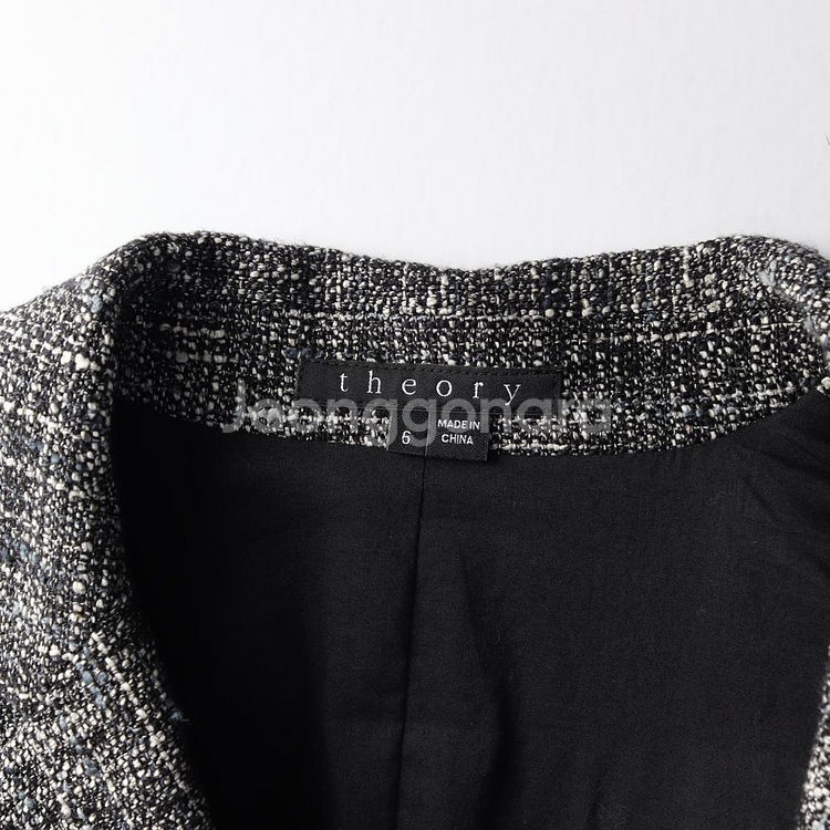 [XS]띠어리 코튼 트위드 블레이저 싱글브레스티드재킷--4