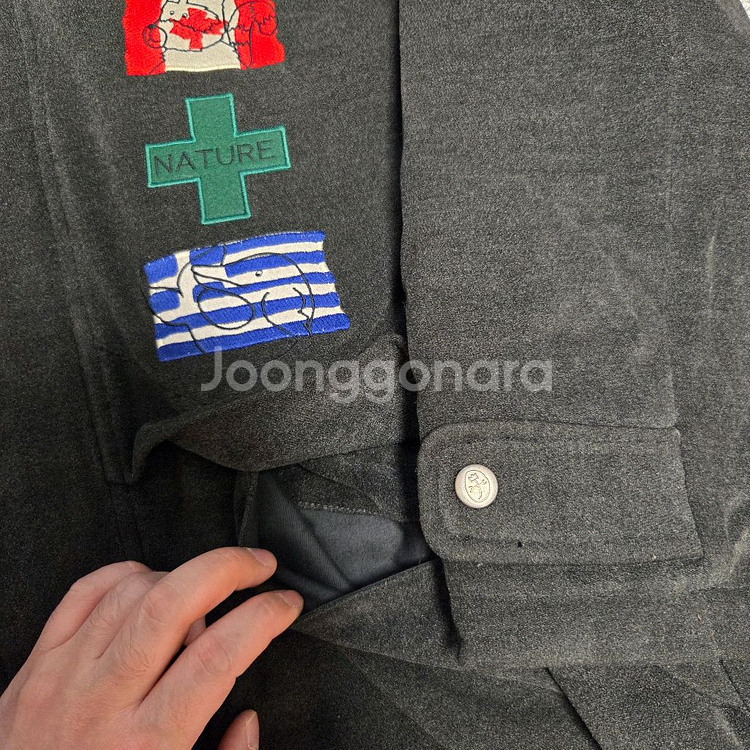 까스텔바작 재팬 패치 코트 후드자켓 L(100)--3