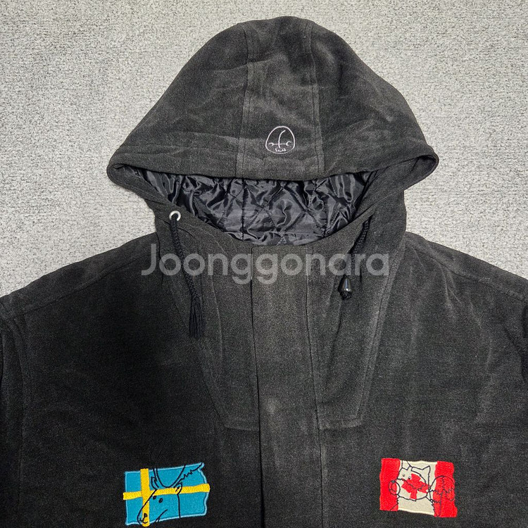 까스텔바작 재팬 패치 코트 후드자켓 L(100)--1