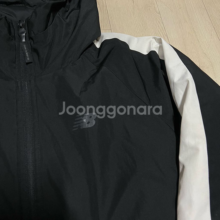 뉴발란스 사이드라인 다운 후드 롱패딩 점퍼 S/90--3