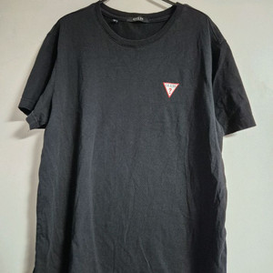 게스 블랙 반팔 티셔츠 XL