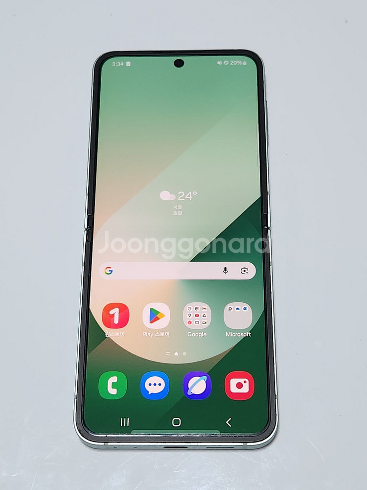 갤럭시Z플립6 256G 무잔상 그린 13353--0