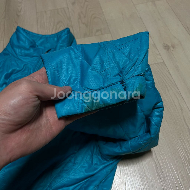 파타고니아 여성 자수 와펜 경량패딩 퀼팅자켓 L/100--7