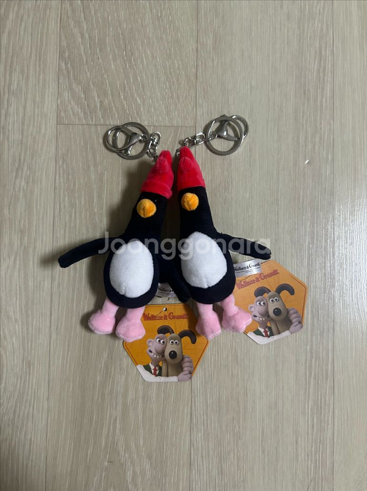 (새상품)월레스와 그로밋 맥그로우 펭귄키링10cm--0