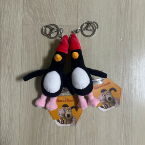 (새상품)월레스와 그로밋 맥그로우 펭귄키링10cm
