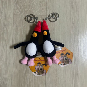 (새상품)월레스와 그로밋 맥그로우 펭귄키링10cm