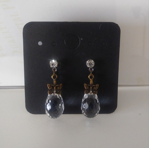 정려원 엔틱 물방울 귀걸이--1