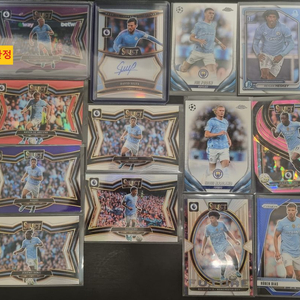 맨시티 팀 랏으로 해외축구 스포츠카드 팝니다.