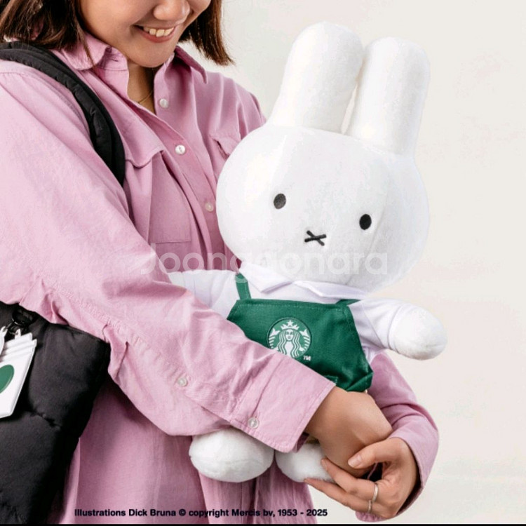 (택포)대만 스타벅스 미피 그린 앞치마 인형--0