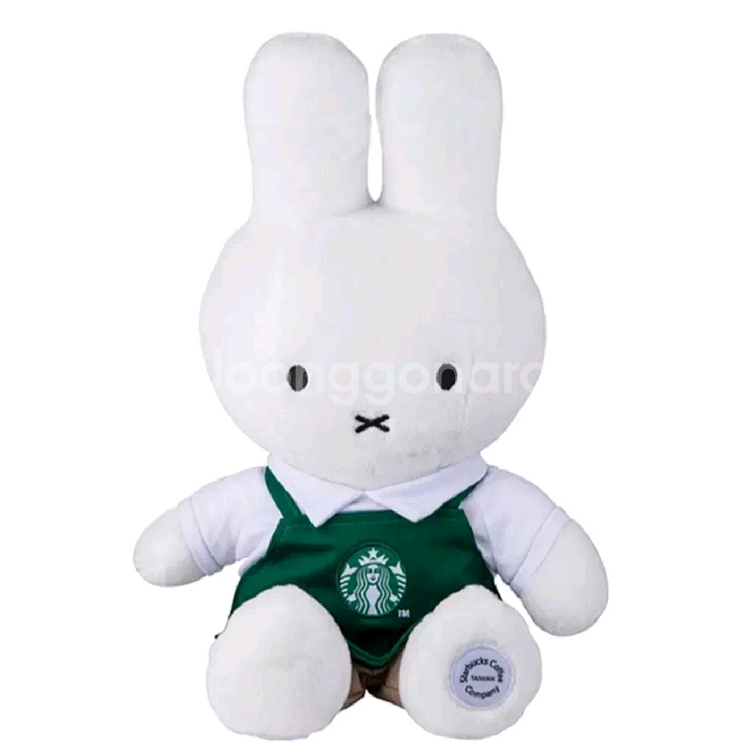 (택포)대만 스타벅스 미피 그린 앞치마 인형--2