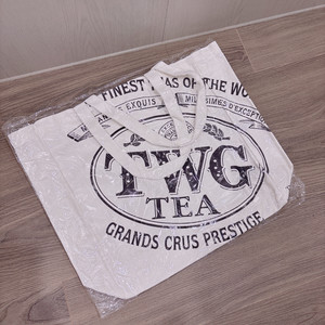 TWG TEA 도트백 에코백 화이트 새상품