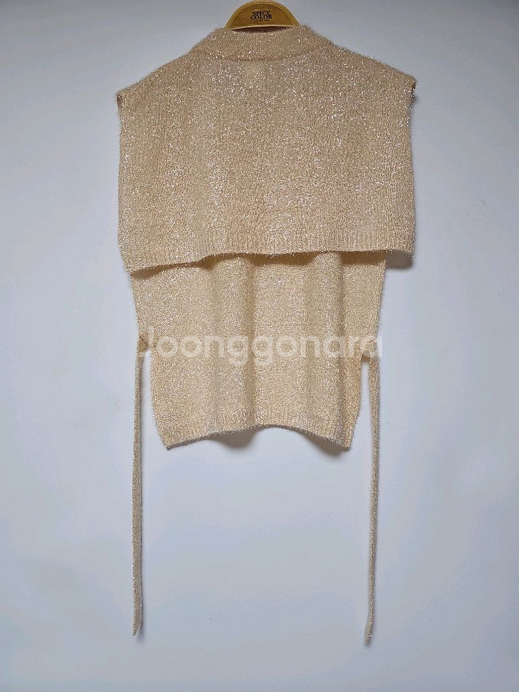 미사용 한섬 SYSTEM 니트 글리터 베스트--1