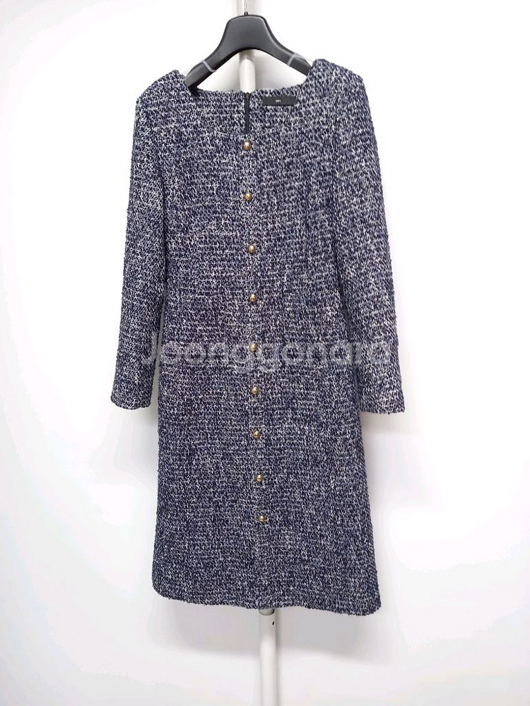 새 ORR 오르 추동 트위드 롱 원피스 44.33--2