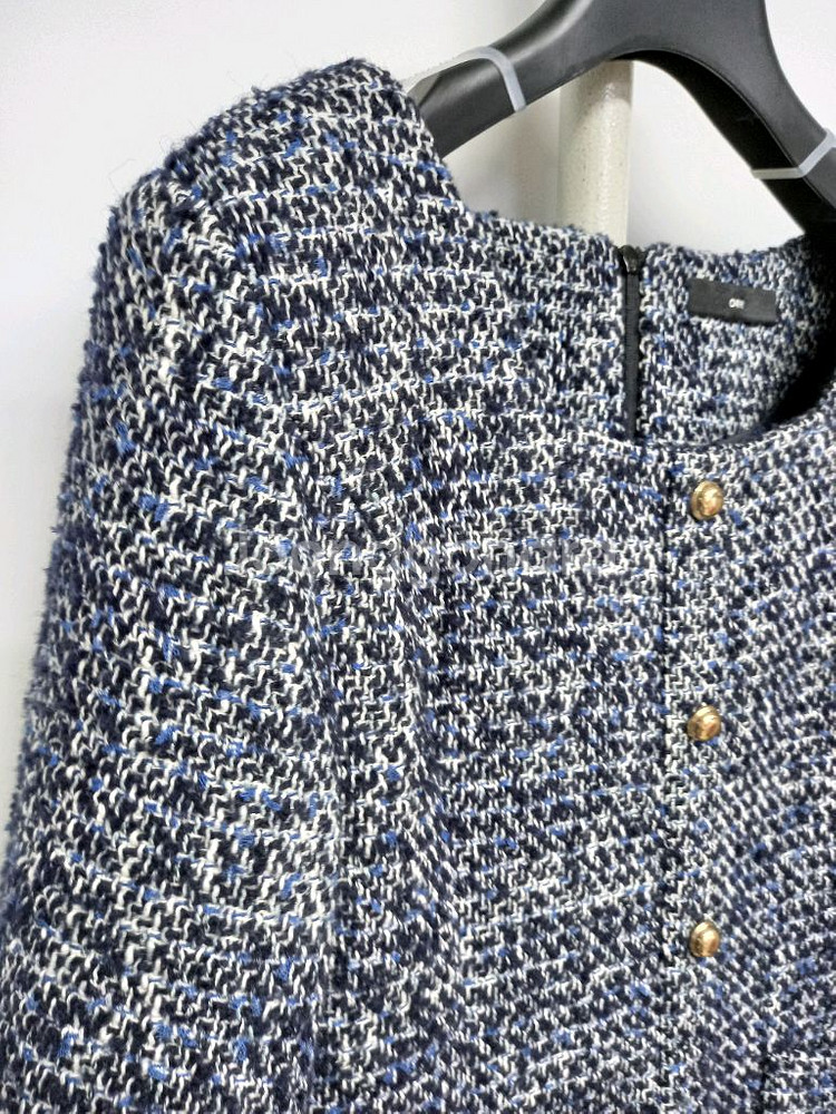 새 ORR 오르 추동 트위드 롱 원피스 44.33--4