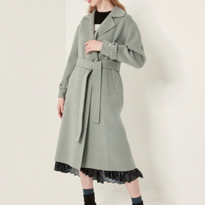 SJSJ 민트 핸드메이드 벨티드 코트 82사이즈