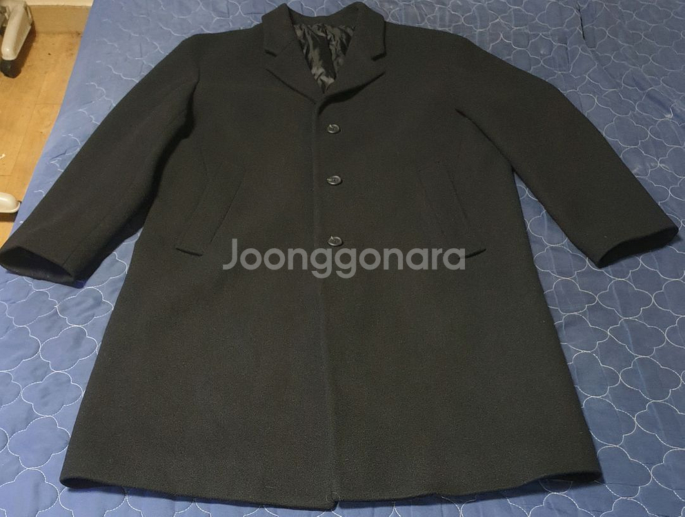 울 롱코트 블랙 (L)--0