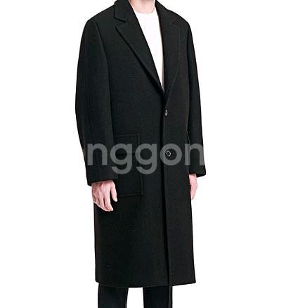 48) 마마가리 로덴 코트 블랙--1