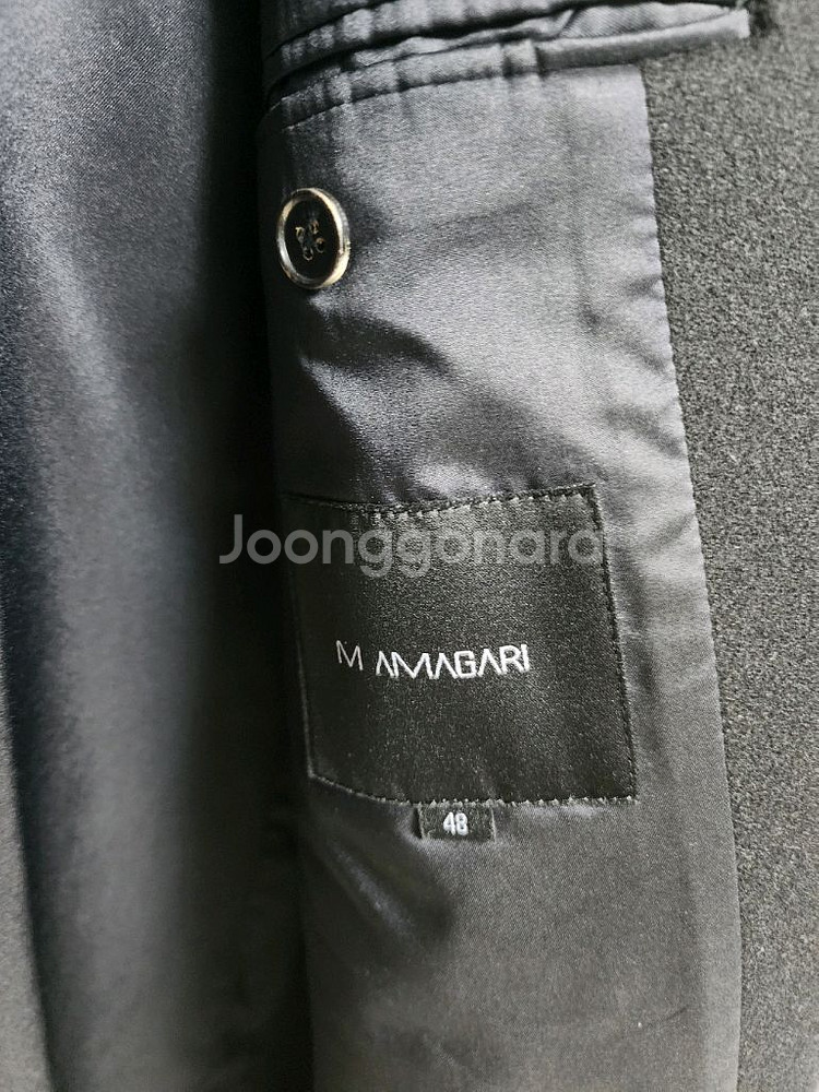 48) 마마가리 로덴 코트 블랙--6