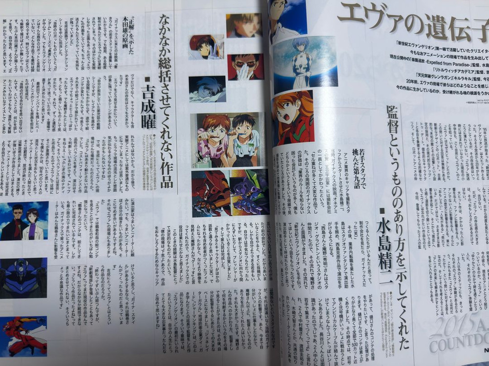 에반게리온 아야나미 레이 2015년 1월호 뉴타입 잡지--2