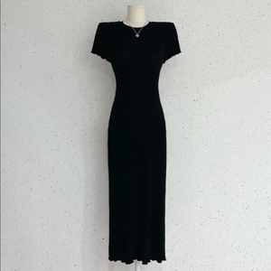 골지 슬림핏 롱 원피스 (총장 120)