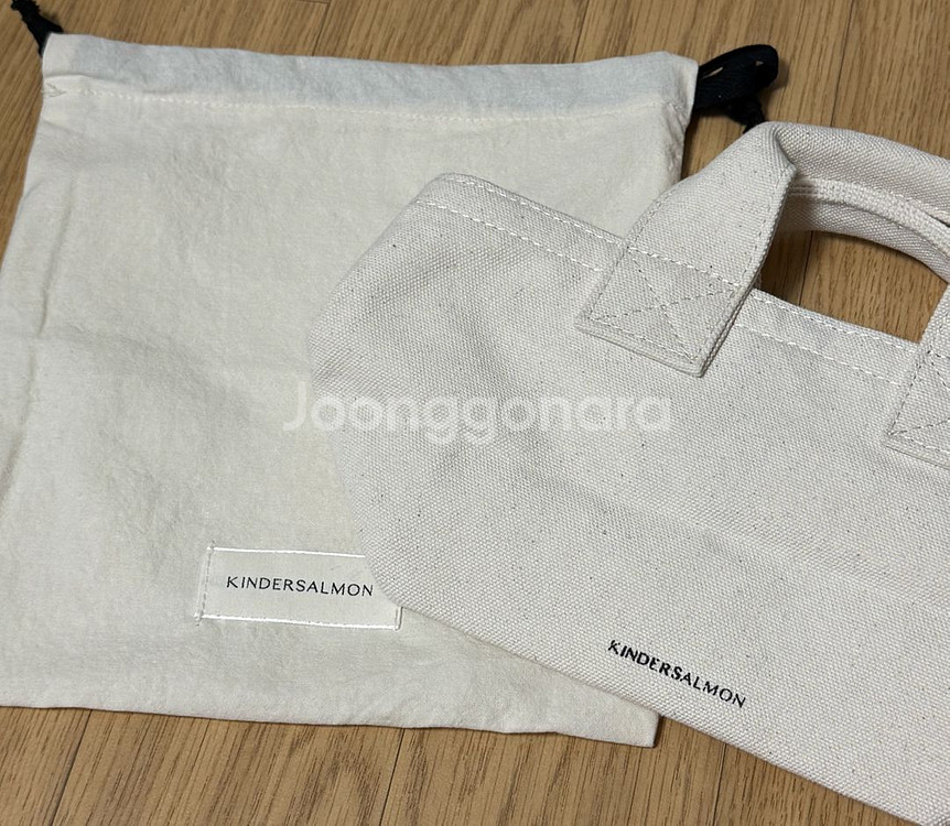 킨더살몬 리조트 캔버스 토트백 에코백 가방--4
