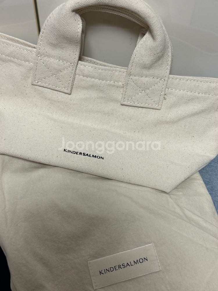 킨더살몬 리조트 캔버스 토트백 에코백 가방--6