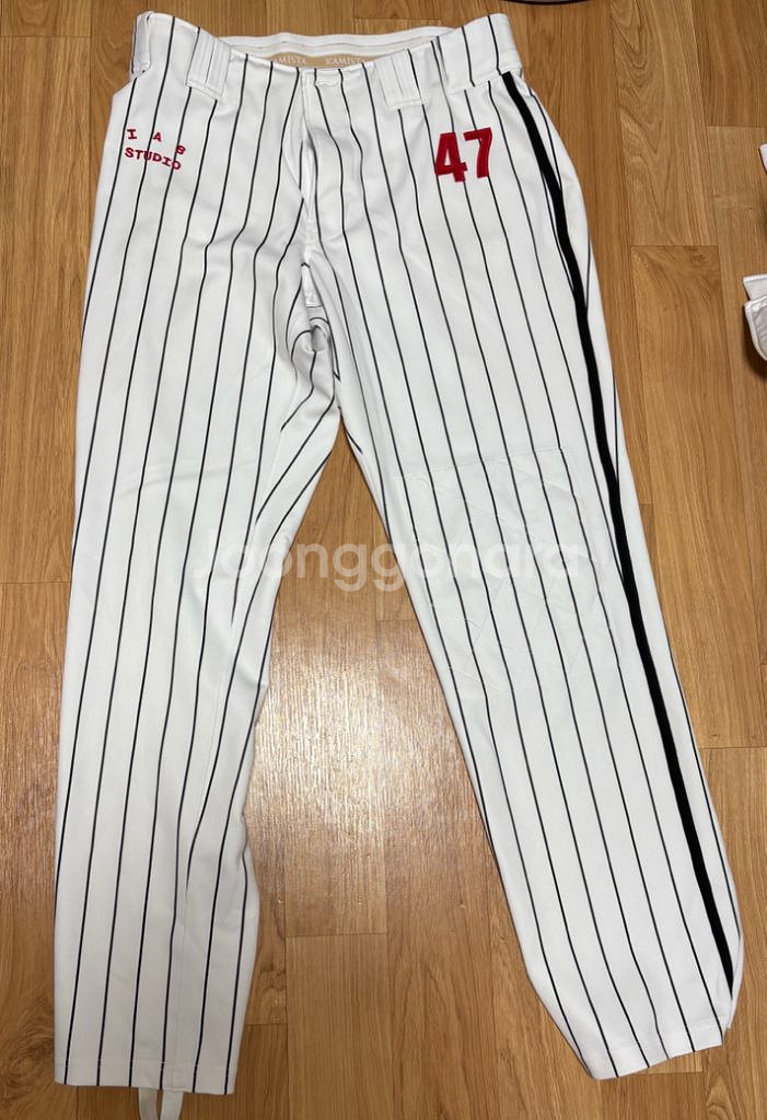 기아 실착 유니폼 바지 기아타이거즈 선수지급용 김도영--0