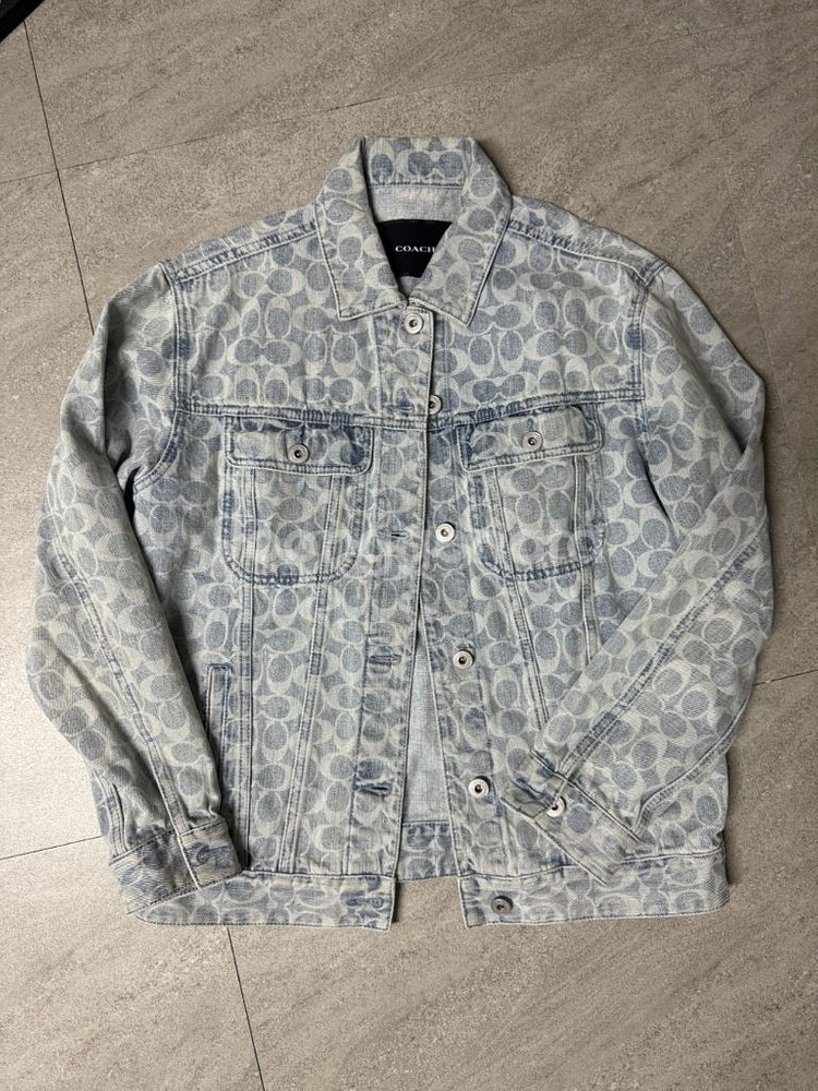코치 모노그램 데님 자켓--0