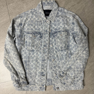 코치 모노그램 데님 자켓