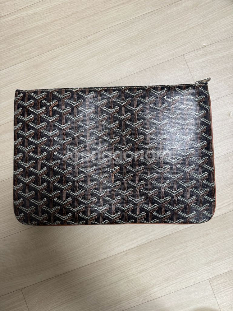 고야드 세나 클러치백MM 블랙브라운 (상태좋음)--2