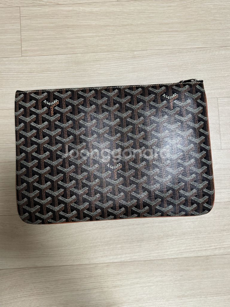 고야드 세나 클러치백MM 블랙브라운 (상태좋음)--7