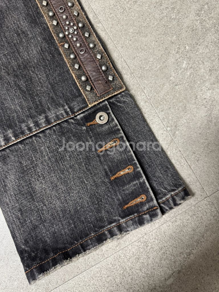 랄프 로렌 로우웨이스트 웨스턴 무드 데님 진 팬츠--2