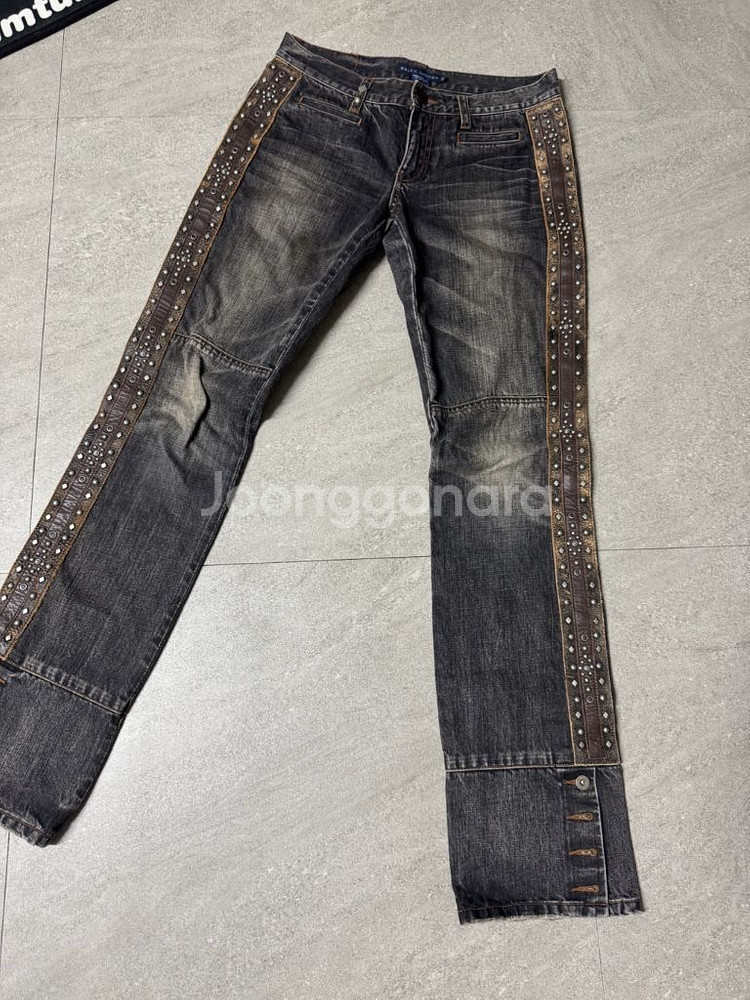 랄프 로렌 로우웨이스트 웨스턴 무드 데님 진 팬츠--0