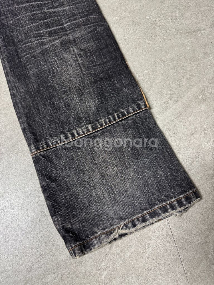 랄프 로렌 로우웨이스트 웨스턴 무드 데님 진 팬츠--4