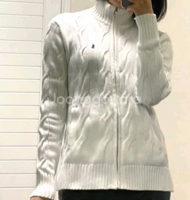 폴로 랄프로렌 집업 꽈베기 니트 가디건--2