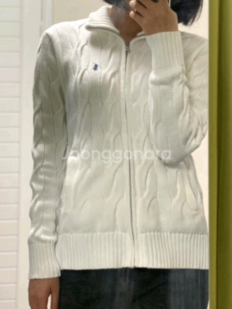 폴로 랄프로렌 집업 꽈베기 니트 가디건--3