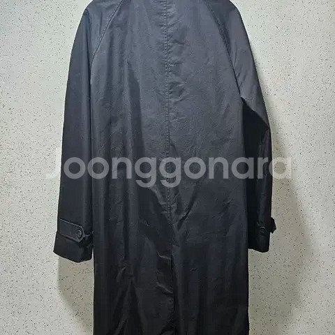 L) 자라 블랙 더블브레스트 하이테크 트렌치 코트--3